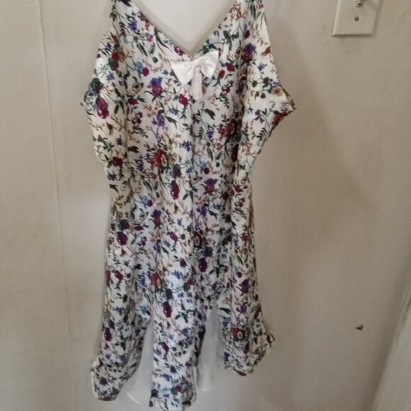 Vintage Victoria's Secret Gold Label Sz L Floral Night Gown Slip Chemise - Picture 5 of 5